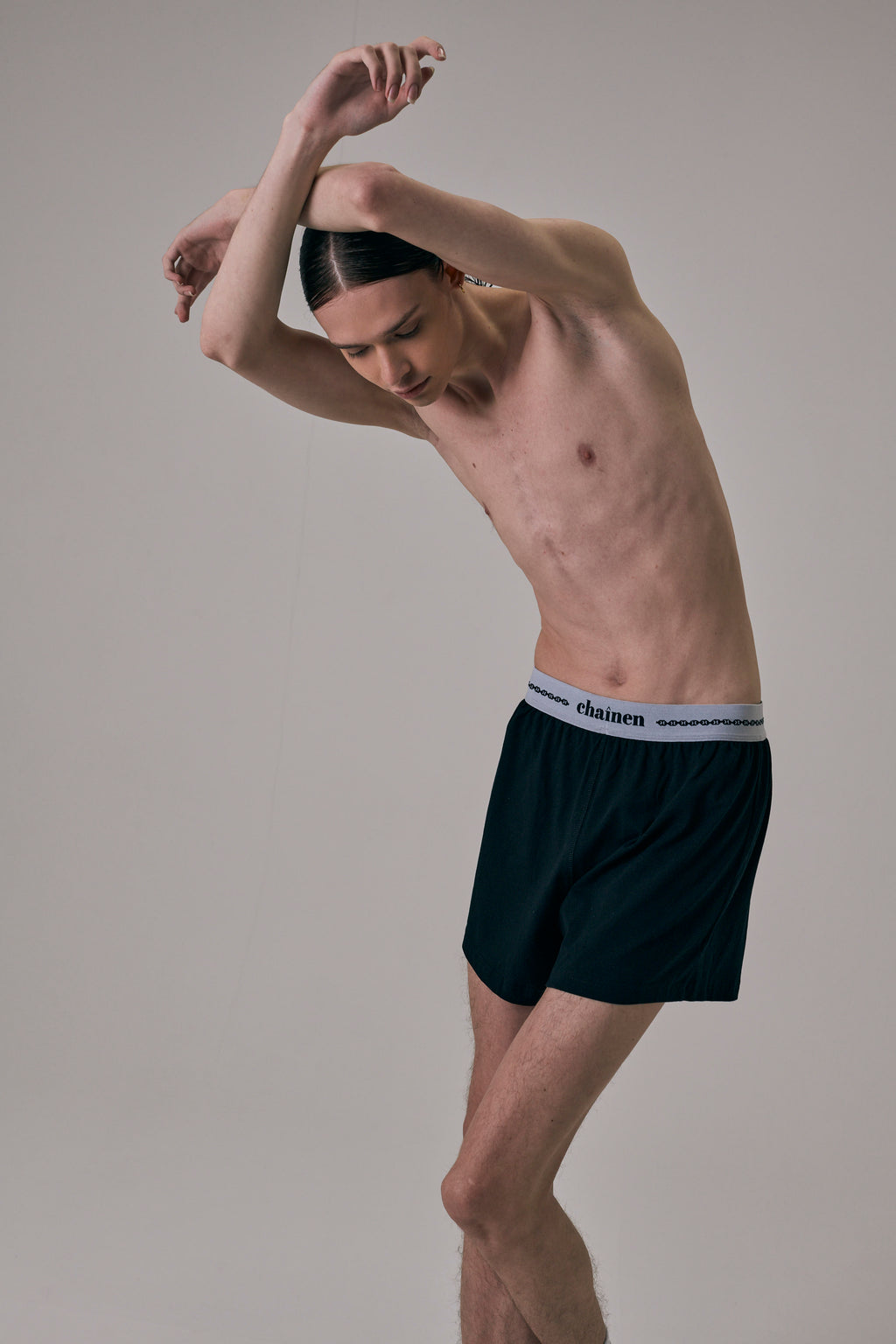 boxer trunks<br>  (white line&red line set)