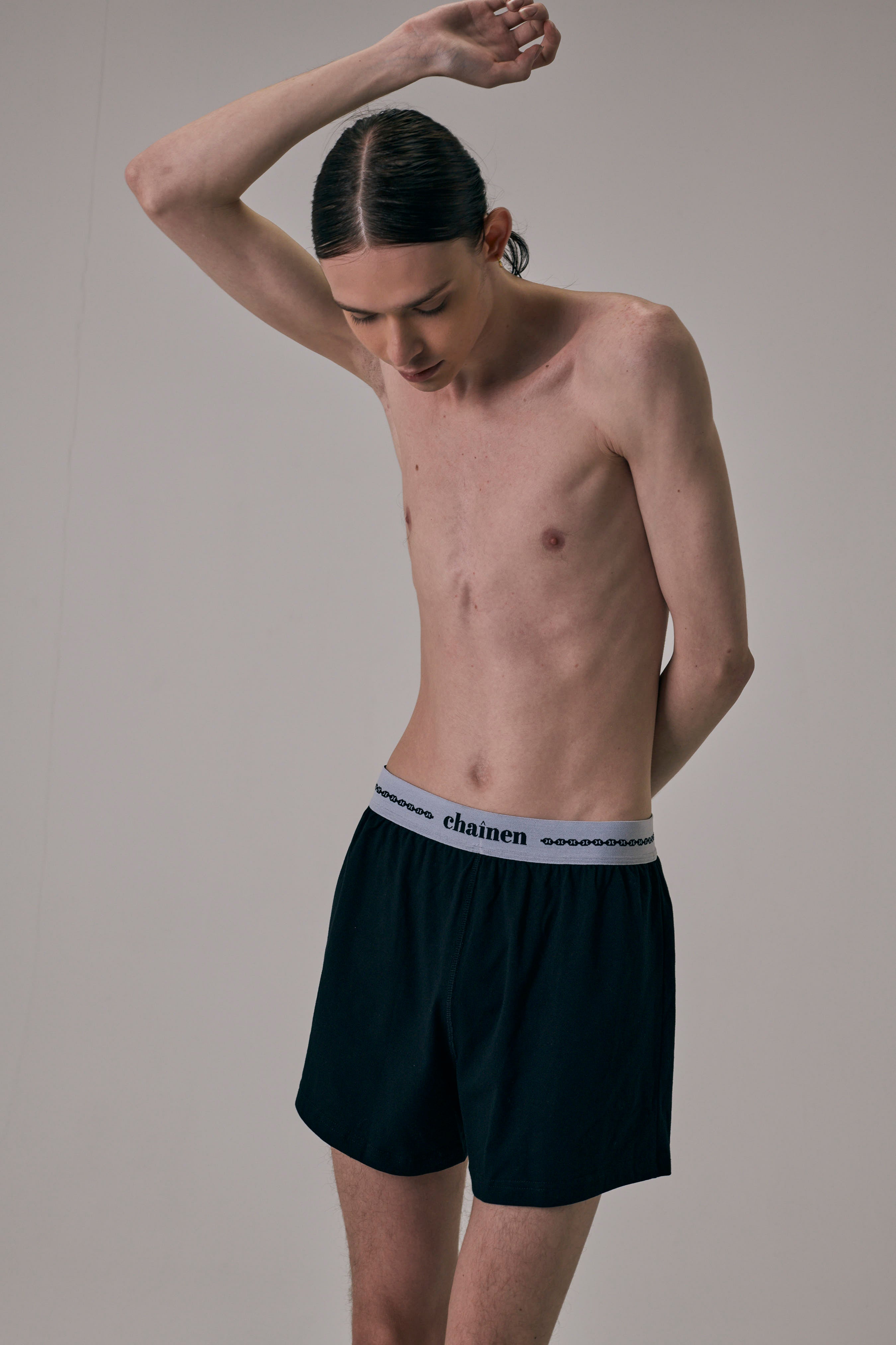 boxer trunks<br>  (white line&red line set)