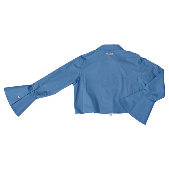 zip up cropped shirts